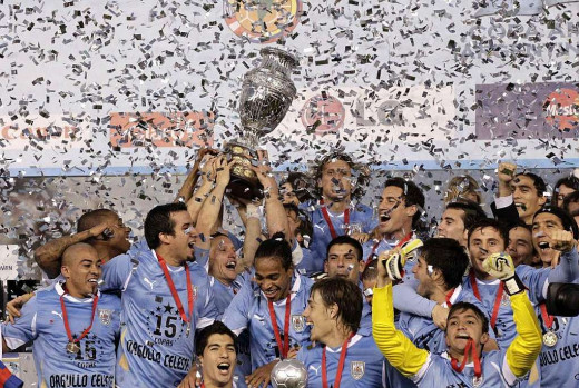 Uruguay Champions of Copa America 2011