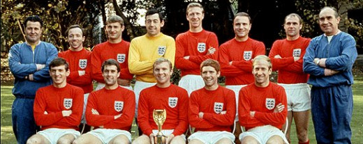 England World Cup winning team of !966 on home soil