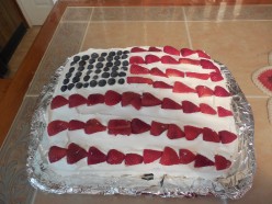 Patriotic Flag Cake