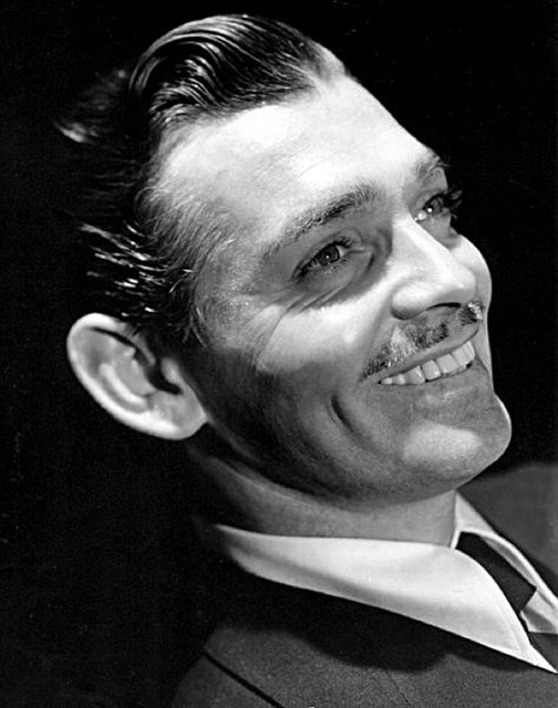 Clark Gable - 'the King'  with moustache. 