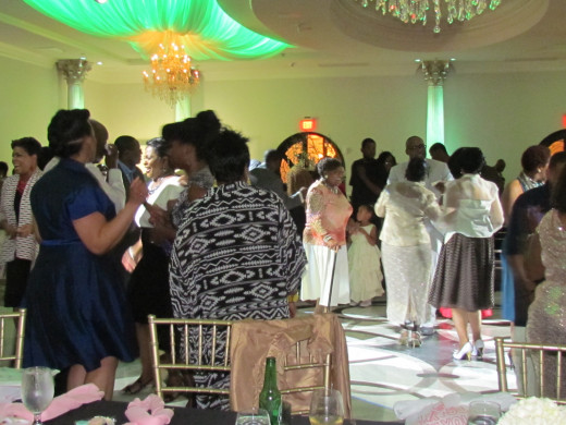 Dancing was enjoyed by the guests.