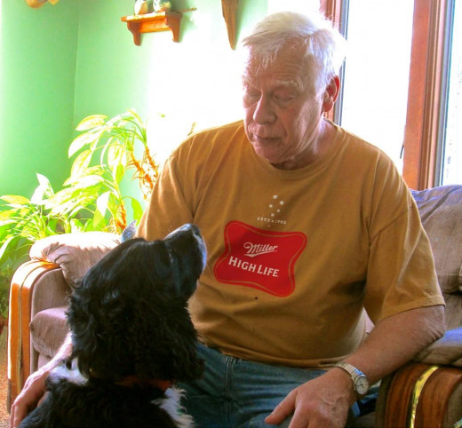 Bob and Hunter at Home.