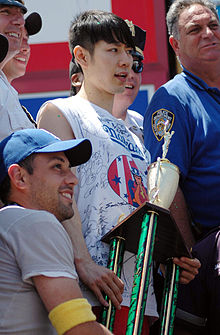 Takeru Kobayashi, winner of the Fox Network Glutton Bowl, 2002