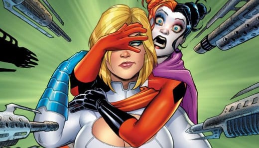 Humor is not just a feature of Harley's personality, but also the main way to get the attention of her lover.