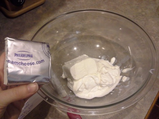 Step Two: Add your cream cheese