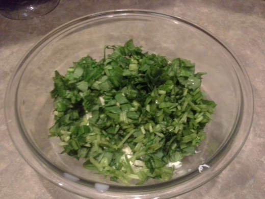 Step Six: Add your spinach to the mix