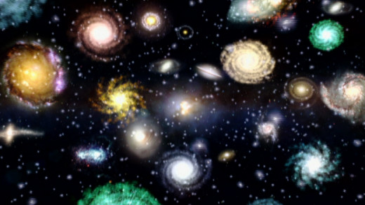 The universe has many galaxies, much like ours. 