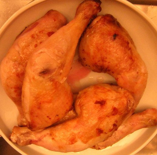 Put the chicken legs aside.