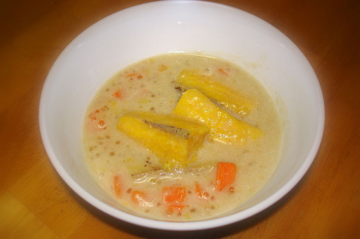 Kolak Pisang or Banana Kolak