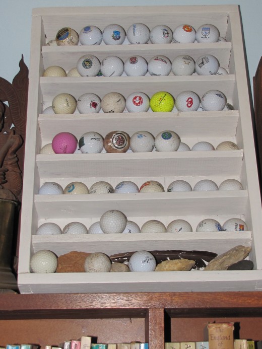 Just one of the Logo Golf Balls racks