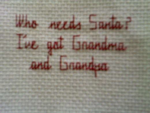 Another one of my back stitch sayings