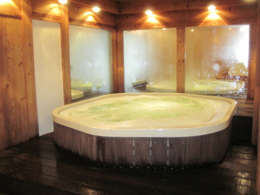 A spa like this one is inviting, especially after a long day at work.