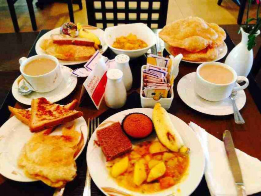 Breakfast at Ramada Hotel at Colombo