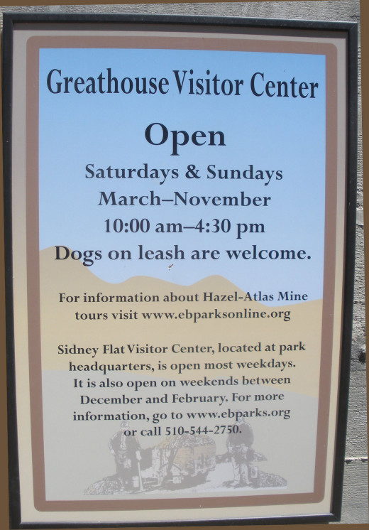 Entry sign at the visitor center