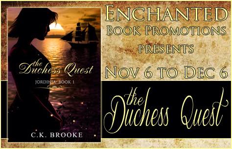 My tour banner from the blog tour for my book, The Duchess Quest, designed by Majanka from Enchanted Book Promotions.