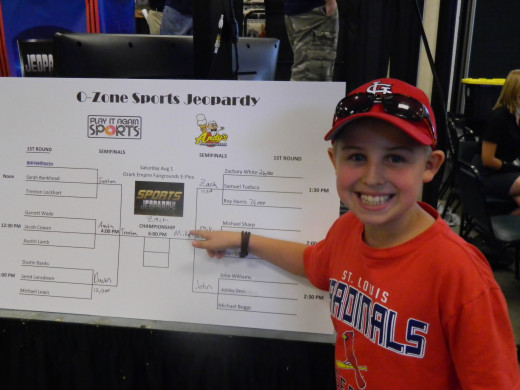 Caleb showing me in the finals.