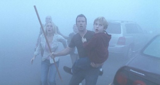 The survivors witnessing horrors outside of the grocery market.
