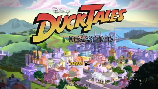 the opening title screen