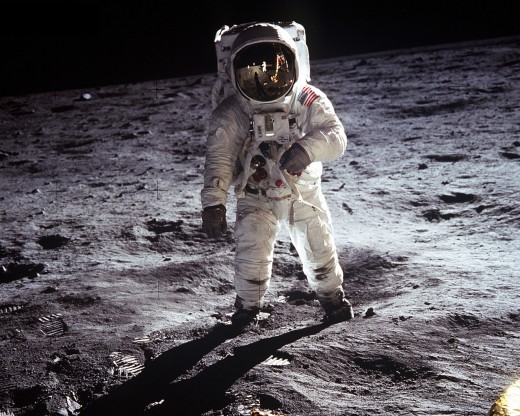 Armstrong: "One small step for man, one giant leap for mankind."