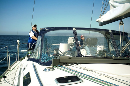 An afternoon flying the spinnaker on Seventh Heaven off Newport Beach