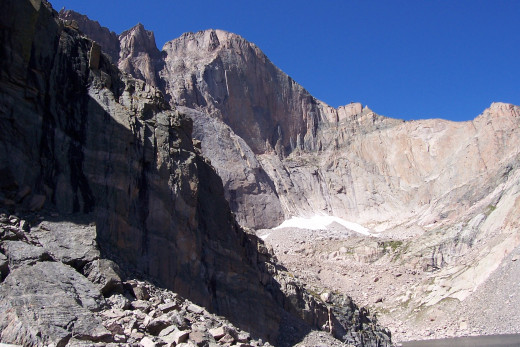 View of Longs Peak from Chasm Lake