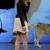 Jennifer Aniston promoting a movie in wearing towering high heels Jennifer Aniston promoting a movie in wearing towering high heels