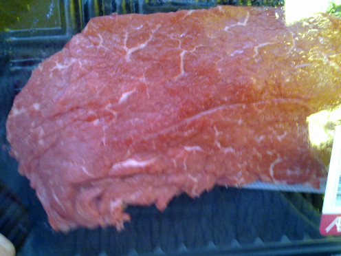 Beef fillets sold in hypermarket