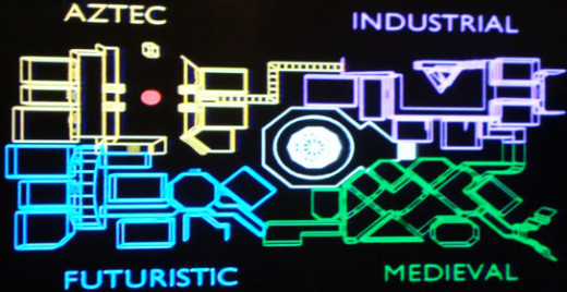 The Crystal Maze Map (Series 1-3)