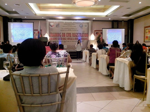 My seminar on Civil Registration, dated August 21-22, 2014 @ Avenue Hotel, Naga City, Camarines Sur, Philippines