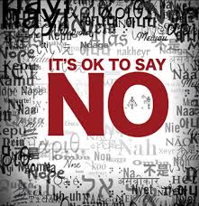 Saying No can be positive