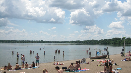 Lake Calhoun, the largest lake in the city of Minneapolis