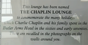 The Sign in the Chaplin Lounge
