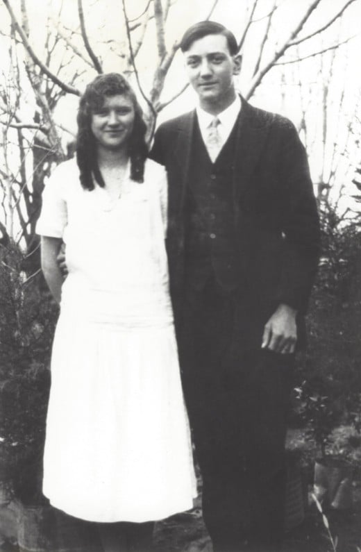 My grandparents before they were married, 1927.