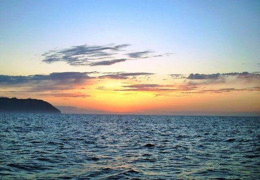 Sunset from Mezteno Cove, Isla Espiritu Santo
