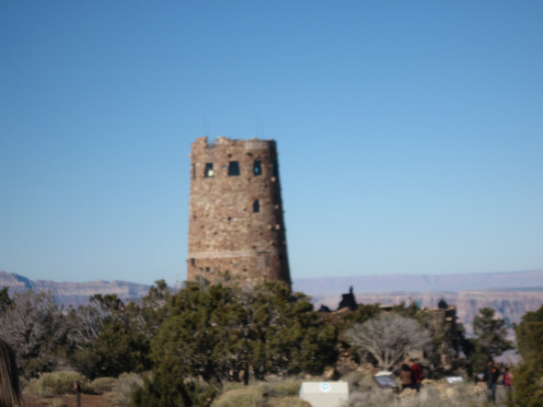 Desert View Watchtower At The Grand Canyon 