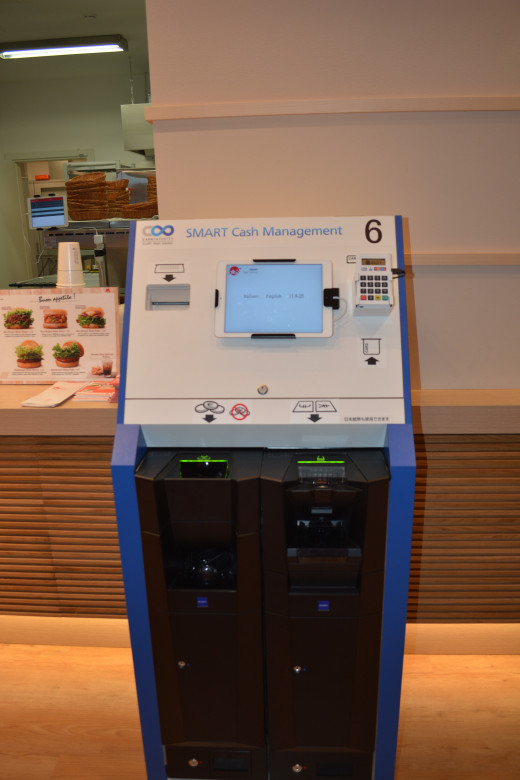 Machine that takes your order at the Food Court