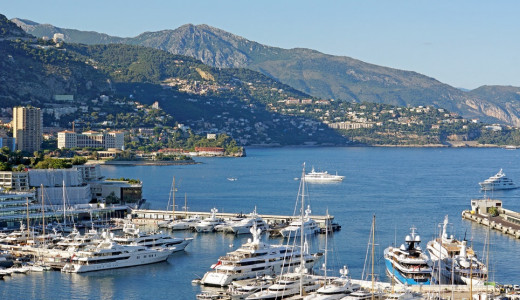 La Condamine, Monaco. Know for its harbour and moored expensive yachts, the area is also the second oldest of Monaco.