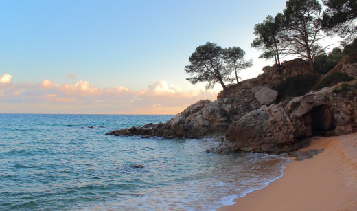The sun goes down in Costa Brava