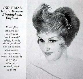 Check out this 1960s Bridal Hairdo which won 2nd prize in a contest in England.
