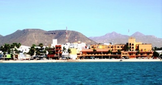 A section of waterfront in the heart of La Paz...