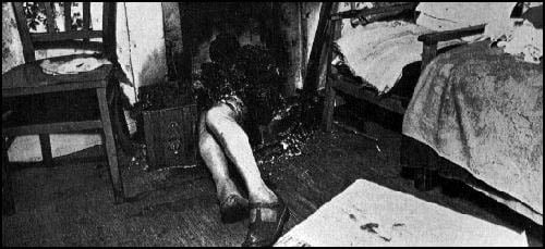 A scene of Spontaneous Human Combustion