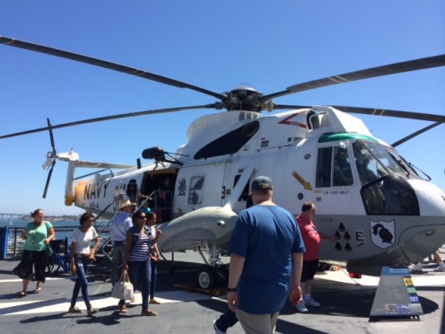 One of the fascinating helicopters atop the carrier USS Midway in San Diego.  You could get inside of it and look around. 