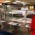 Kitchen or cafeteria scene on the USS Midway in San Diego, CA.  They have recreated it to let us see what it might have looked like, in action. 