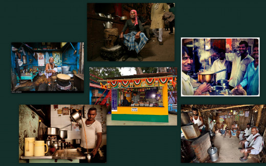 Tea stalls from India