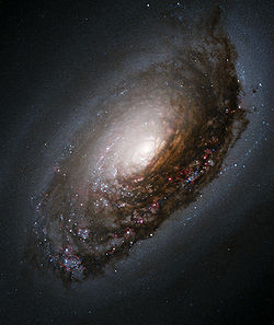 Alas, the Black Eye Galaxy. This must be what happens after God punches something.