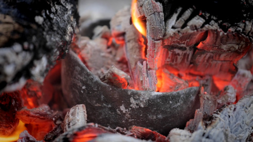 Fire and cup