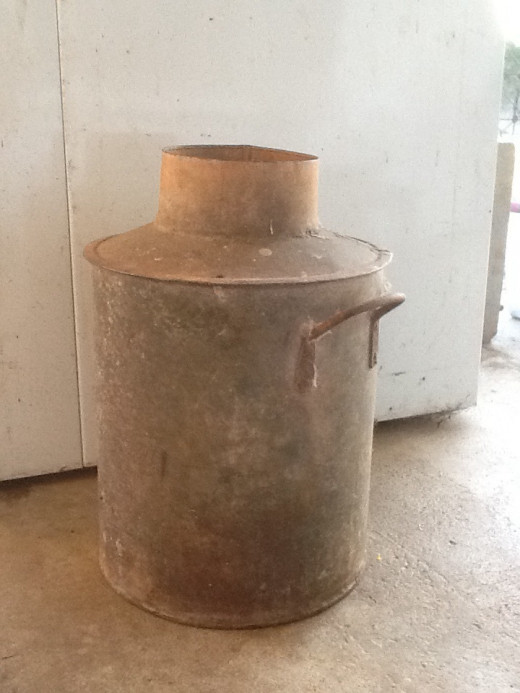 The antique milk can 