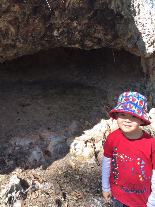 Radane at one of the dingo caves