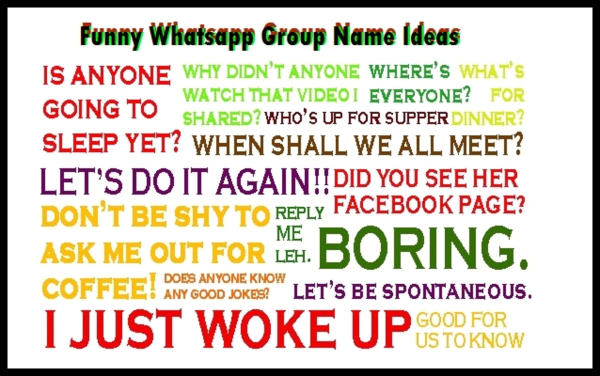 Funny Whatsapp Group Names For Family Friends Hubpages