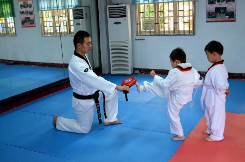 Training children in self-defense from a young age develops self esteem and respect
